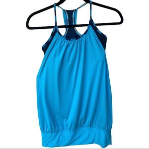 Lululemon No Limits Tank Top Built in Bra Size 6 Surge Baroque Inkwell